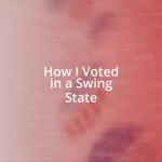 How I Voted in a Swing State